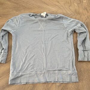 kate quinn Light Blue Long Sleeve Tee